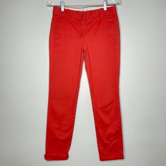 J. Crew Bennett Chino Orange straight leg pants‎ - Picture 1 of 10